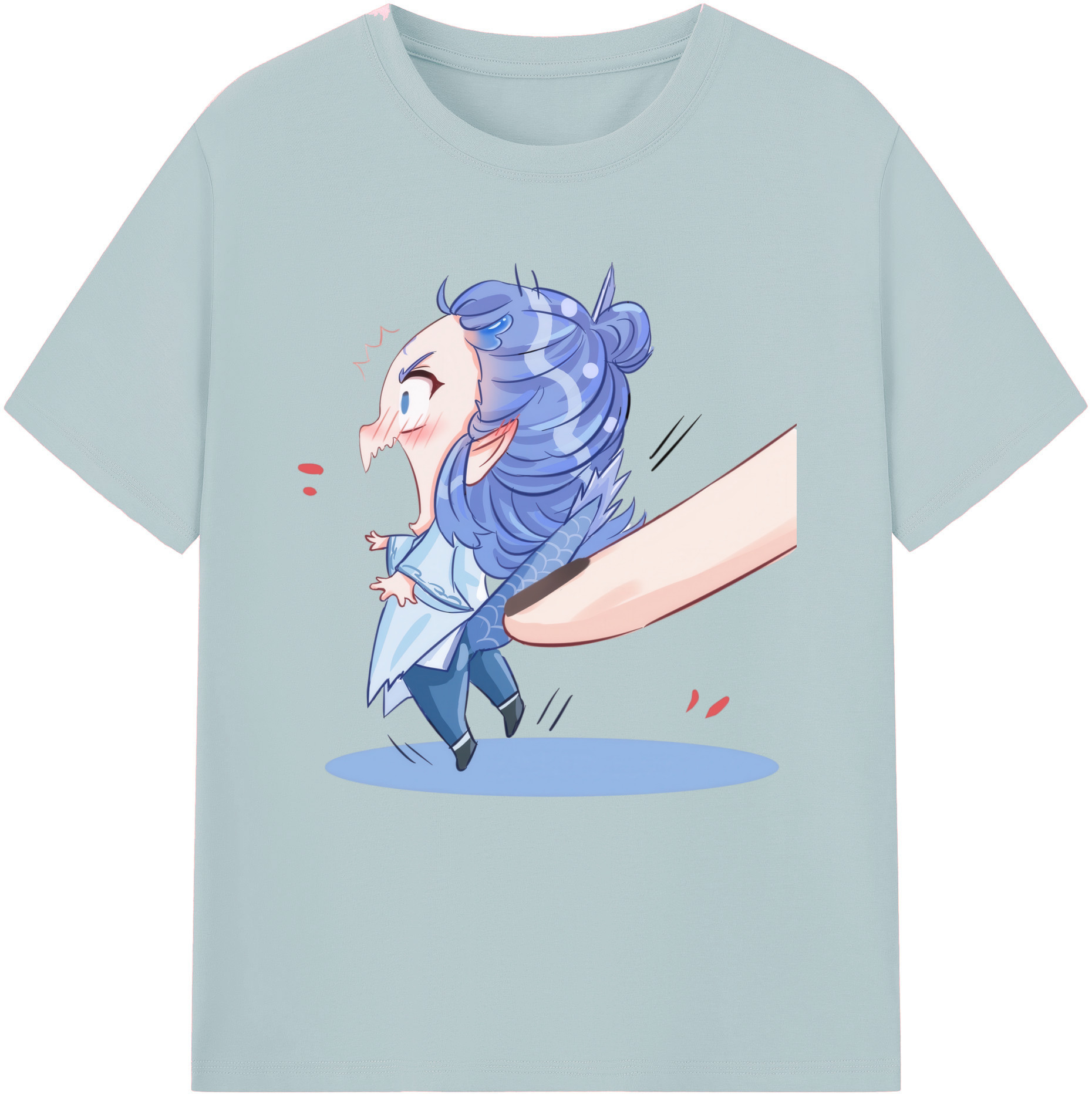 （画像用） Ne Zha 2 ナタ 魔童の大暴れ 綿100％半袖Tシャツ（フロントプリント）